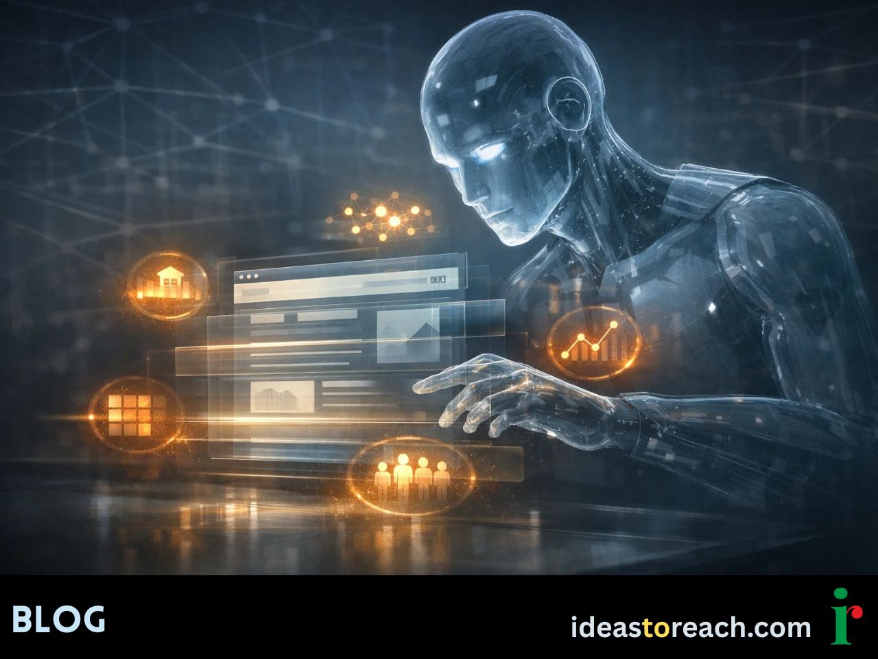 Illustration showing evolving SEO where backlinks fade and trust signals like credibility, relevance, and experience lead rankings