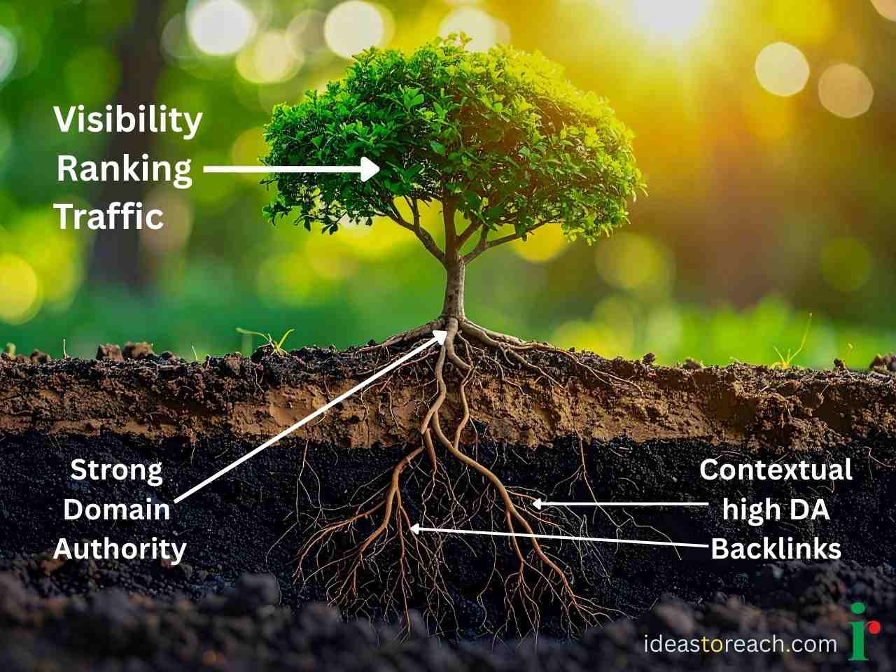 Illustration comparing manual effort versus momentum, showing a person pushing a cart uphill and another riding a train to the same destination.